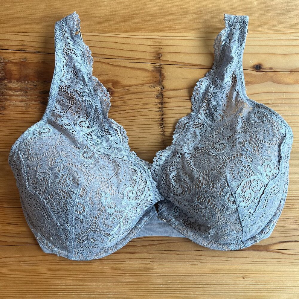 Thirdlove Lace Contour Plunge Bra: 34F (34DDD), Lilac